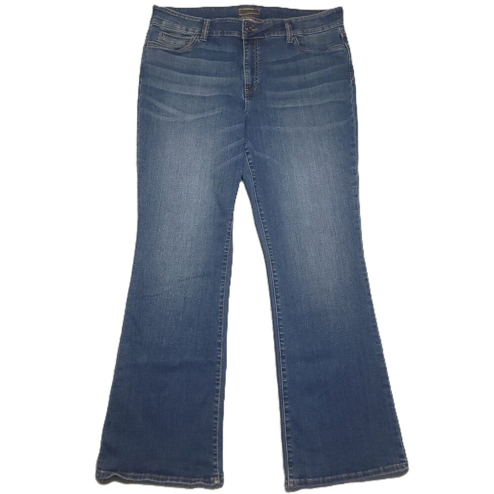 Kut from the Kloth Natalie Bootcut Jeans Womens 16S Stretch Blue Denim Pants